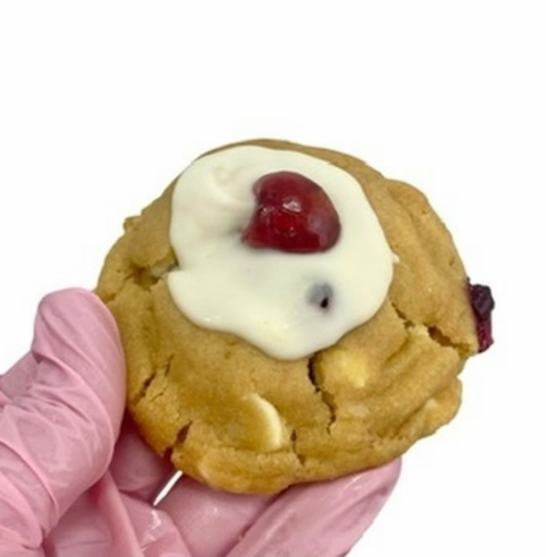Bakewell Tart Stuffed Chunky Cookie