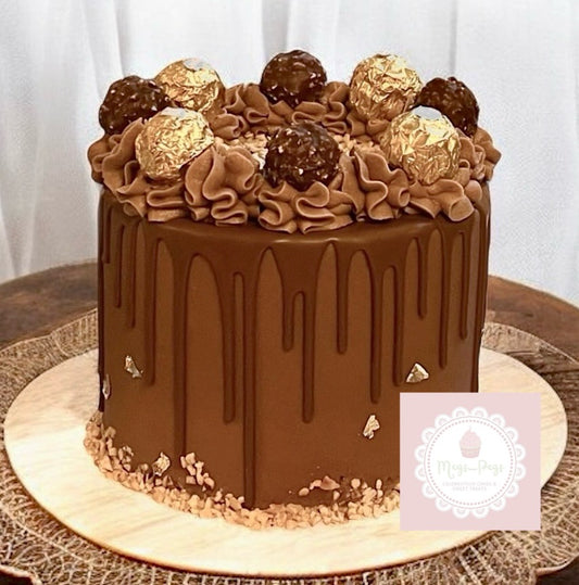 Ferrero Rocher Chocolate Drip Cake