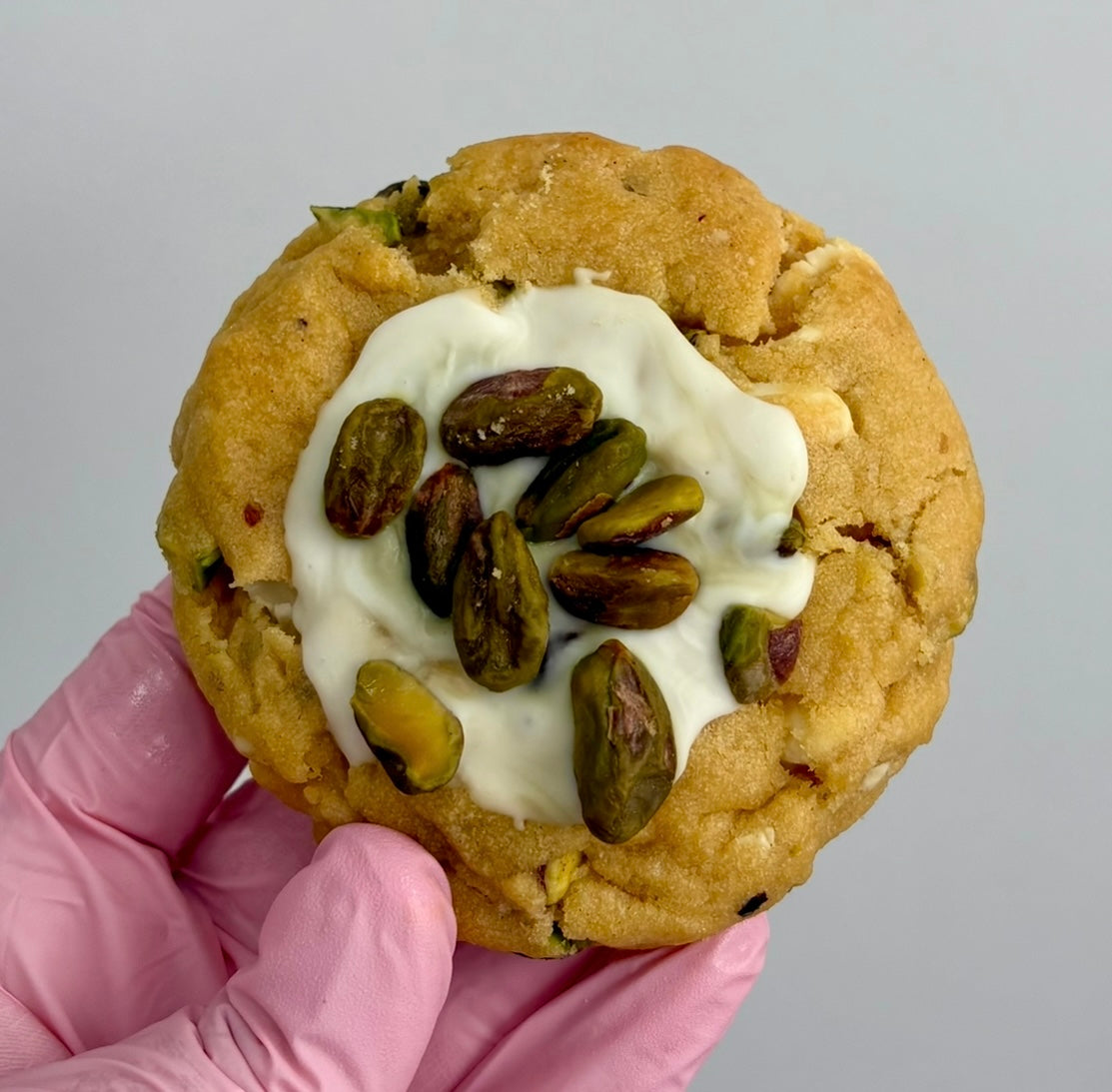 Pistachio Stuffed Chunky Cookie